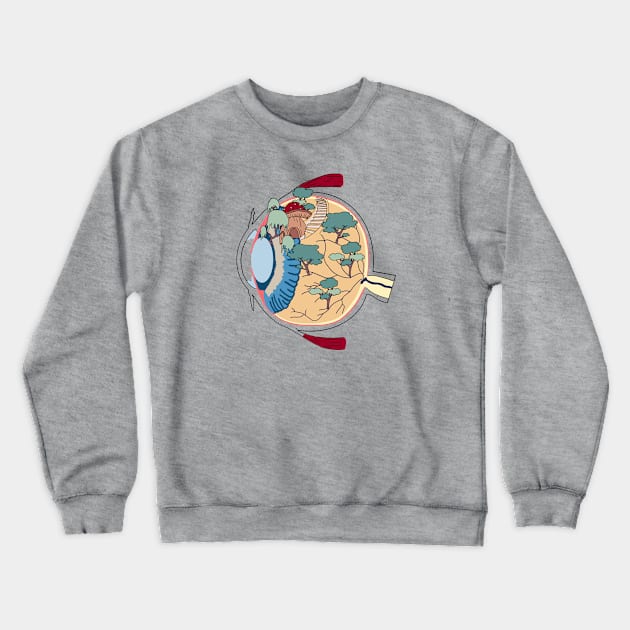 Fairytale Eye Crewneck Sweatshirt by Carries Design 